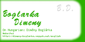 boglarka dimeny business card